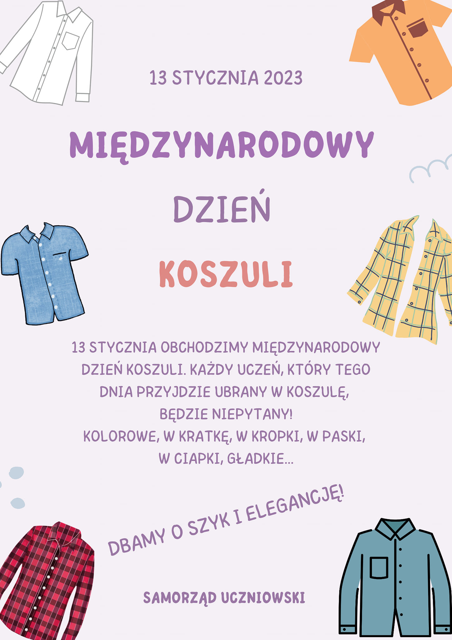 MIĘDZYNARODOWY DZIEŃ KOSZULI