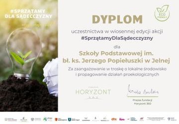 SPRZĄTAMYDLASĄDECCZYZNY w ramach projektu pn. ”Innowacje Ekologiczne 2024-2025”