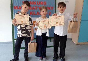 V GMINNY KONKURS MATEMATYCZNY DLA KLAS 1-3 SZKÓŁ PODSTAWOWYCH GMINY GRÓDEK NAD DUNAJCEM