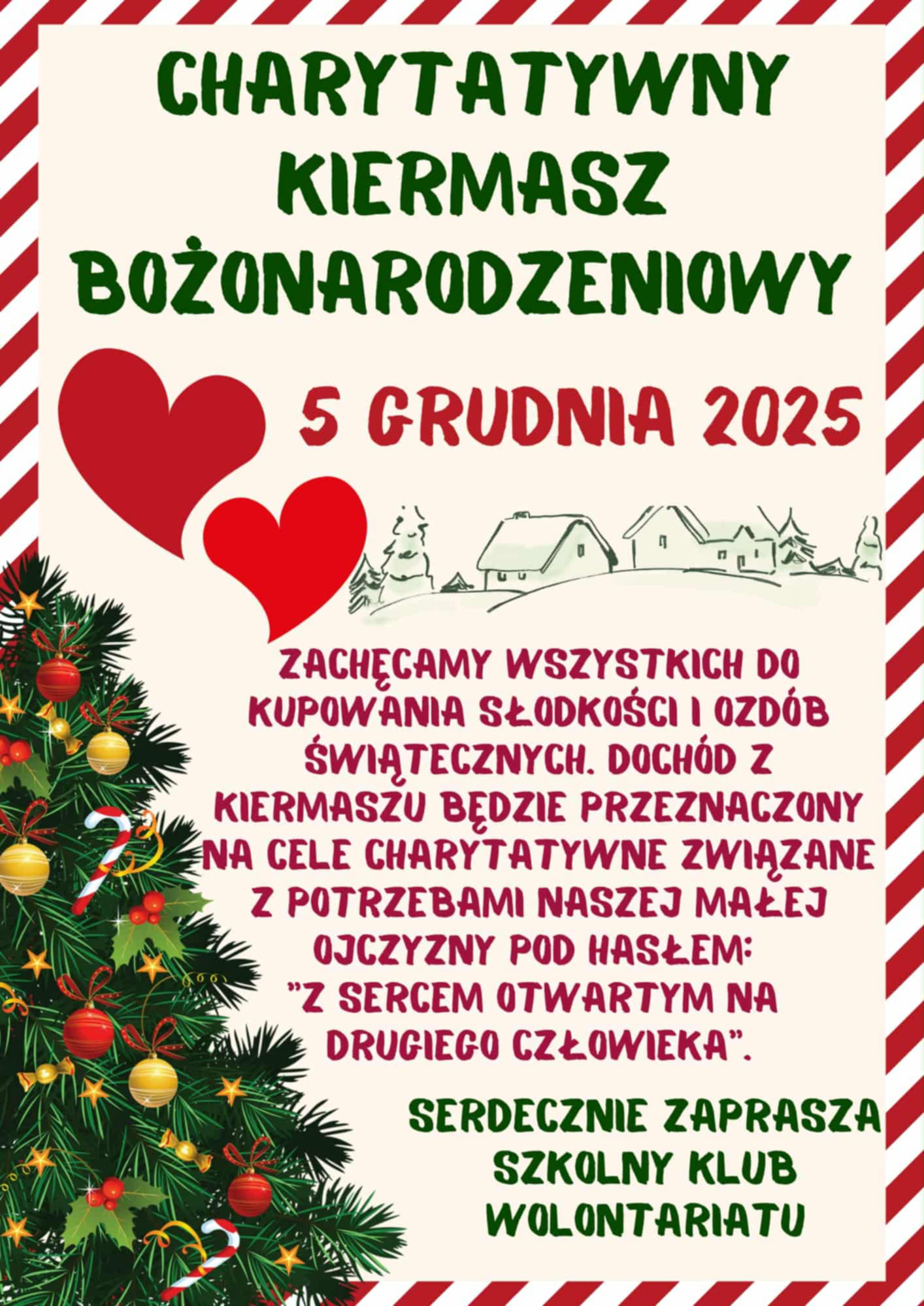 CHARYTATYWNY KIERMASZ BOŻONARODZENIOWY